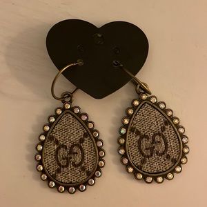 Authentic upcycled GG earrings